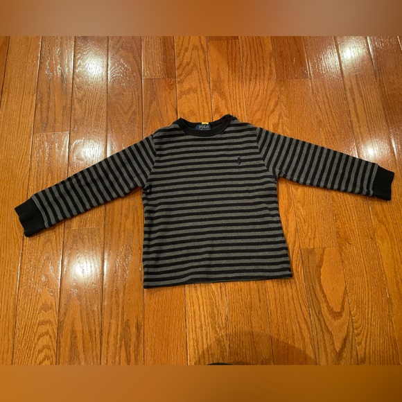 Polo Ralph Lauren Other - Polo Ralph Lauren Toddler Long Sleeve Shirt 3T Gray & Black